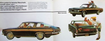 Chrysler Barracuda Modelprogram 1965 Carbrochure (10329)